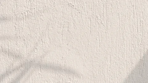 Leaf shadow desktop wallpaper, white concrete wall background Stock Photos