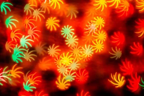 Leaf shape blur bokeh abstract background. Stock Photos