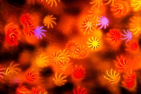 Leaf shape blur bokeh abstract background. Stock Photos