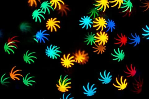 Leaf shape blur bokeh abstract background. Stock Photos