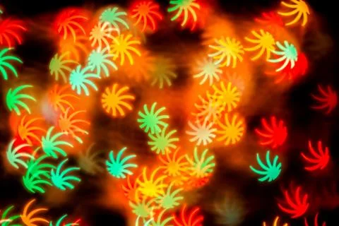 Leaf shape blur bokeh abstract background. Stock Photos