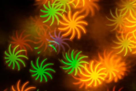 Leaf shape blur bokeh abstract background. Stock Photos