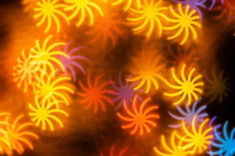 Leaf shape blur bokeh abstract background. Stock Photos