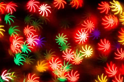 Leaf shape blur bokeh abstract background. Stock Photos