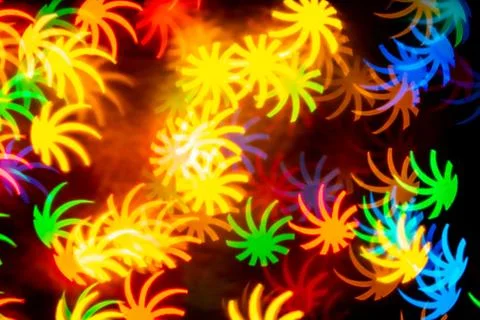 Leaf shape blur bokeh abstract background. Stock Photos