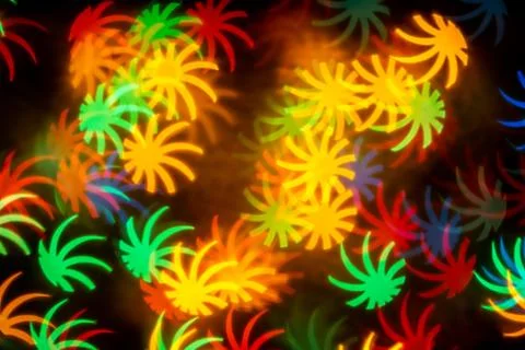Leaf shape blur bokeh abstract background. Stock Photos