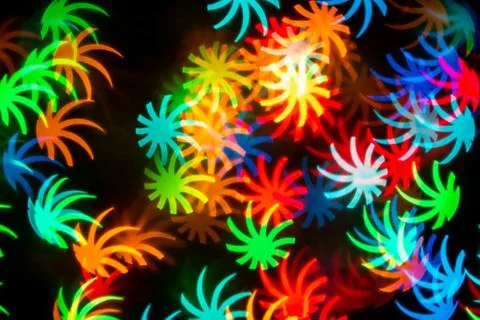 Leaf shape blur bokeh abstract background. Stock Photos