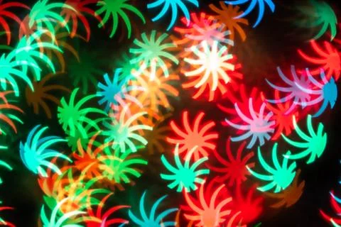 Leaf shape blur bokeh abstract background. Stock Photos
