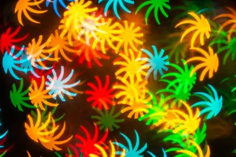 Leaf shape blur bokeh abstract background. Stock Photos