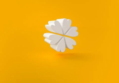 Leaf shape icon isolated on color background. Stock Illustration