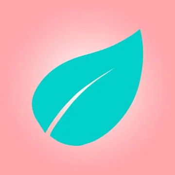 Leaf sign symbol. Stock Illustration