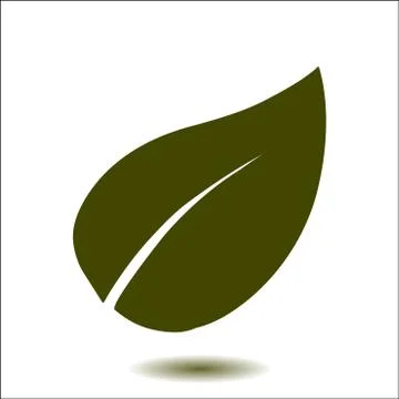 Leaf sign symbol. Stock Illustration