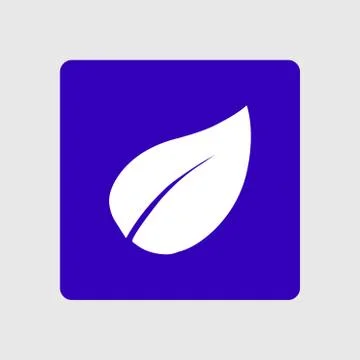 Leaf sign symbol. Stock Illustration