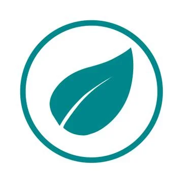 Leaf sign symbol. Stock Illustration