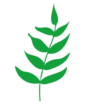 Leaf silhouette - 1 Stock Illustration