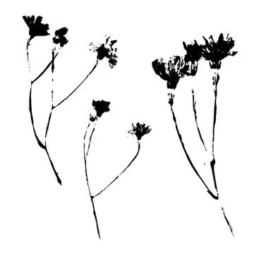 Leaf silhouette elements set isolated on white background. Stock Illustration