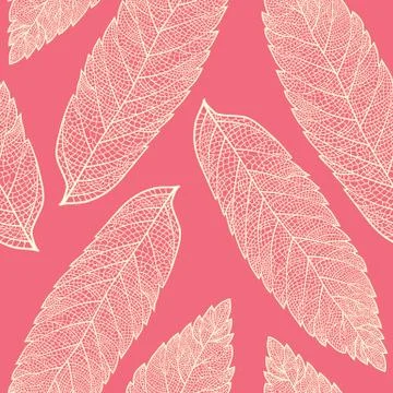 Leaf skeleton pattern Stock Illustration
