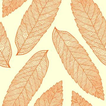 Leaf skeleton pattern Stock Illustration