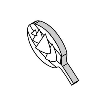 Leaf spinach isometric icon vector illustration Stock Illustration