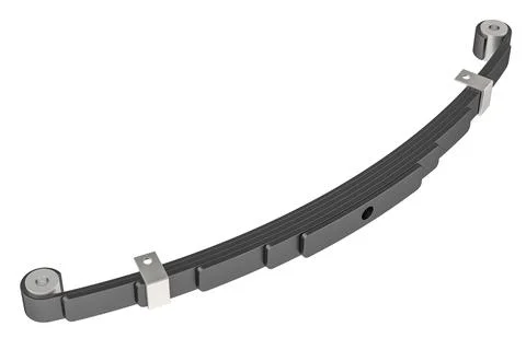 Leaf Spring, Suspension. 3D rendering Stock Illustration