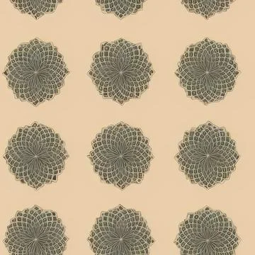 Leaf-like structures pattern Stock Illustration