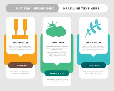 Leaf, sun,   infographic Illustrazione stock