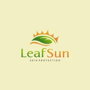 LEAF SUN logo Stock Illustration