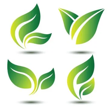 Leaf symbol Stock Illustration