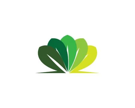 Leaf symbol vector icon Stock Illustration