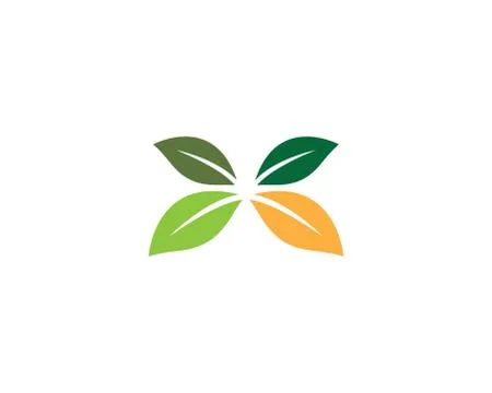 Leaf symbol vector icon Stock Illustration