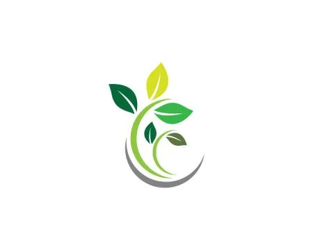 Leaf symbol vector icon Stock Illustration