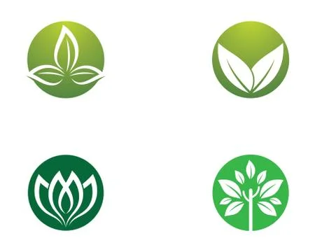Leaf symbol vector icon Stock Illustration