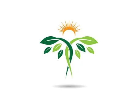 Leaf symbol vector icon Stock Illustration