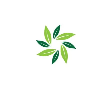Leaf symbol vector icon Stock Illustration