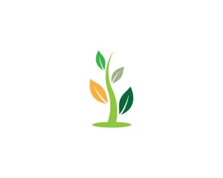 Leaf symbol vector icon illustration Stock Illustration