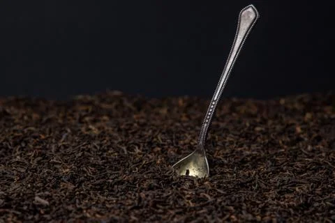 Leaf tea. a lot of loose tea. Stock Photos