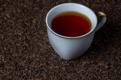 Leaf tea. a lot of loose tea.  Stock Photos