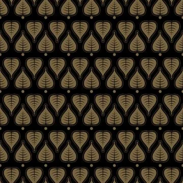 Leaf thai style Stock Illustration