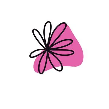 Leaf from a tree, doodle style Stock Illustration