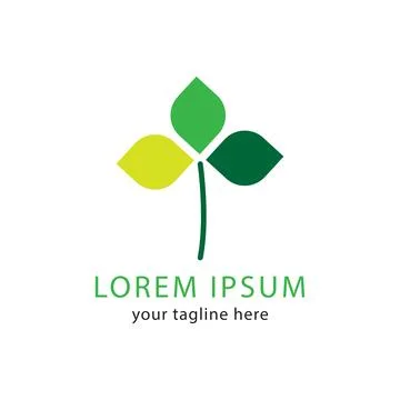 Leaf vector design logo Stock Illustration