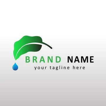 Leaf vector design logo Stock Illustration