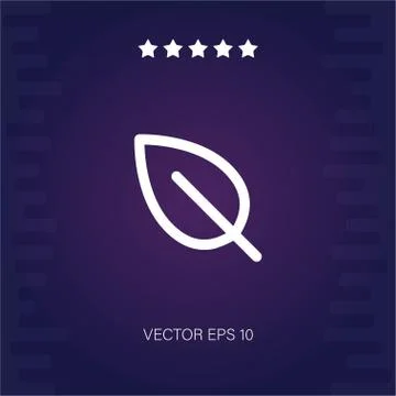 Leaf vector icon Stock Illustration