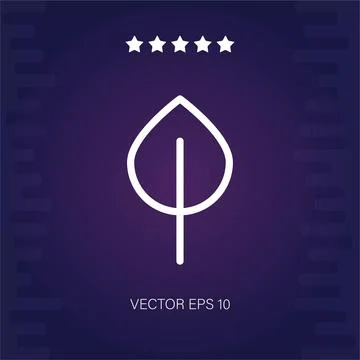 Leaf vector icon Stock Illustration