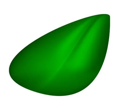 Leaf vector illustration icon, symbol, design. Cartoon green tree element iso Stock Illustration