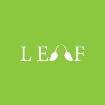 Leaf vector logo  icon Stock Illustration