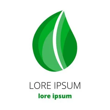 Leaf vector logo Stock Illustration