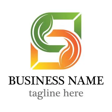 Leaf vector logo template icon design Stock Illustration