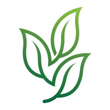 Leaf vector logo template icon design Stock Illustration