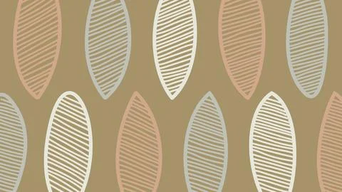 Leaf-Like Vertical Elements in Soft Lines Stock Illustration