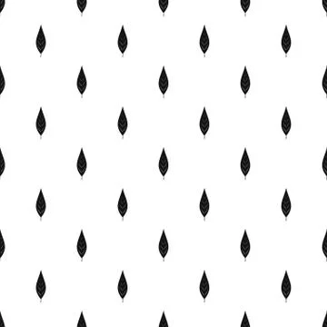 Leaf of willow pattern vector Illustrazione stock